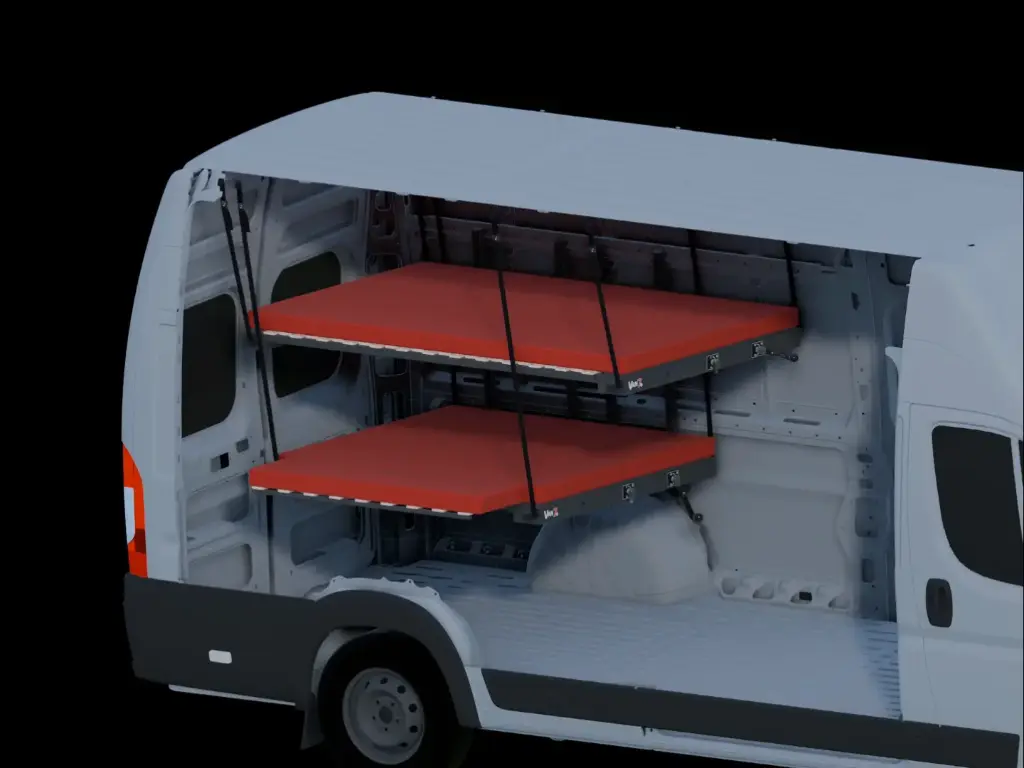 VAN7 bunk lift bed for up to 5 people